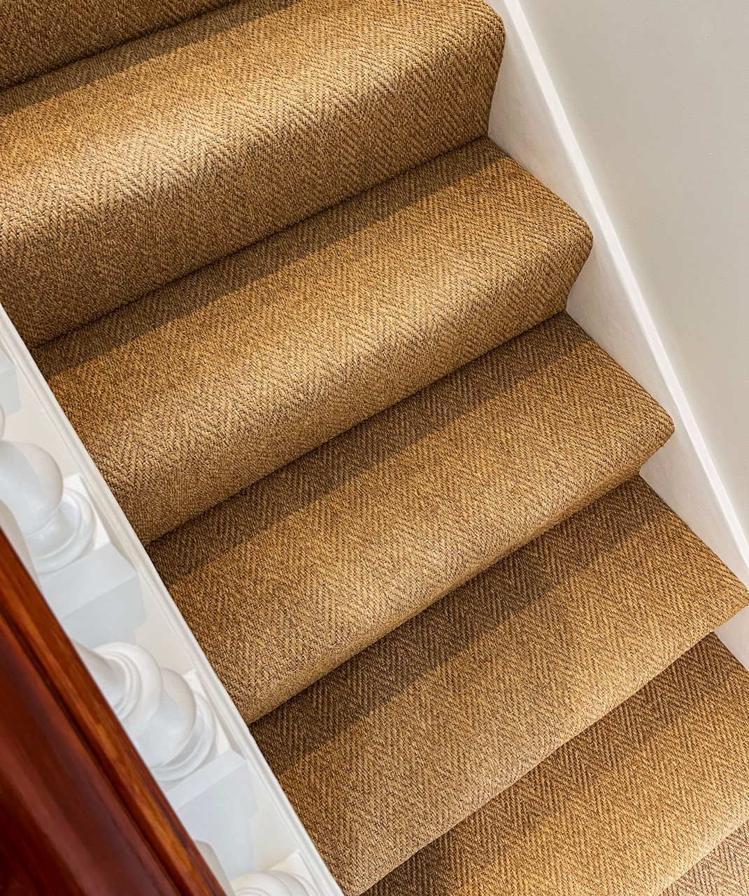 SynSisal® Astoria Installed Wall-to-Wall on Stairs