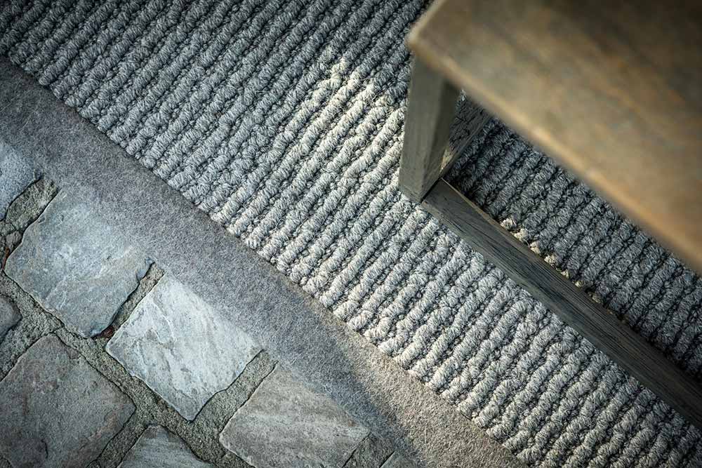 Sustainable flooring made with renewable fibers.