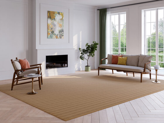 synsisal astoria synthetic sisal rug in european sitting room