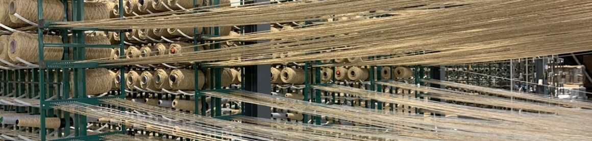SynSisal yarns on a weaving loom