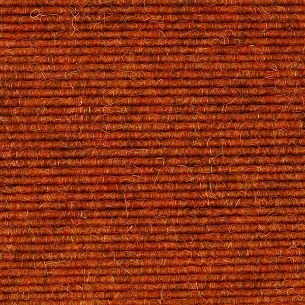 tretford goat wool carpet in fall color burnt orange