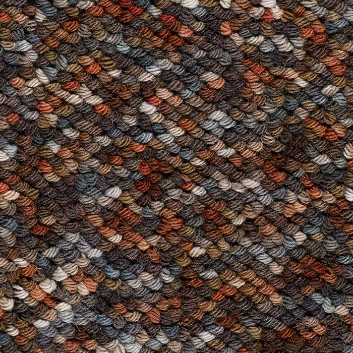 wool rug with warm fall colors